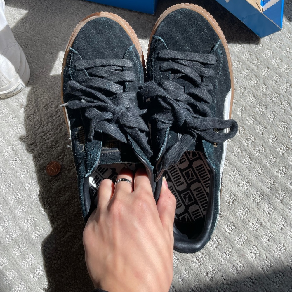 PUMA WMNS Suede Platform 'Bubble - Black' Sneake